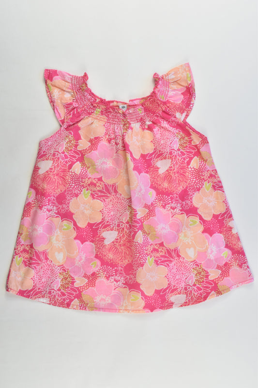 Brand Unknown Size 18 months Floral Blouse/Tunic