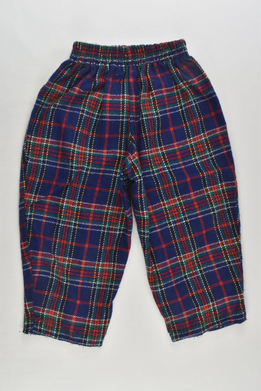 Brand Unknown Size 2 (18-24 months) Vintage Checked Acrylic Pants