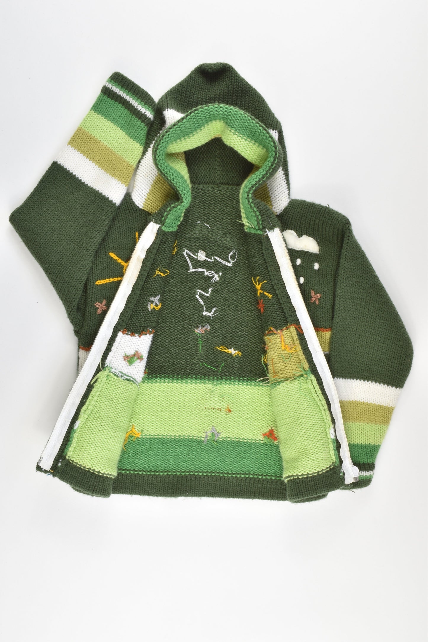 Brand Unknown Size 2-3 Knitted Hooded Jumper