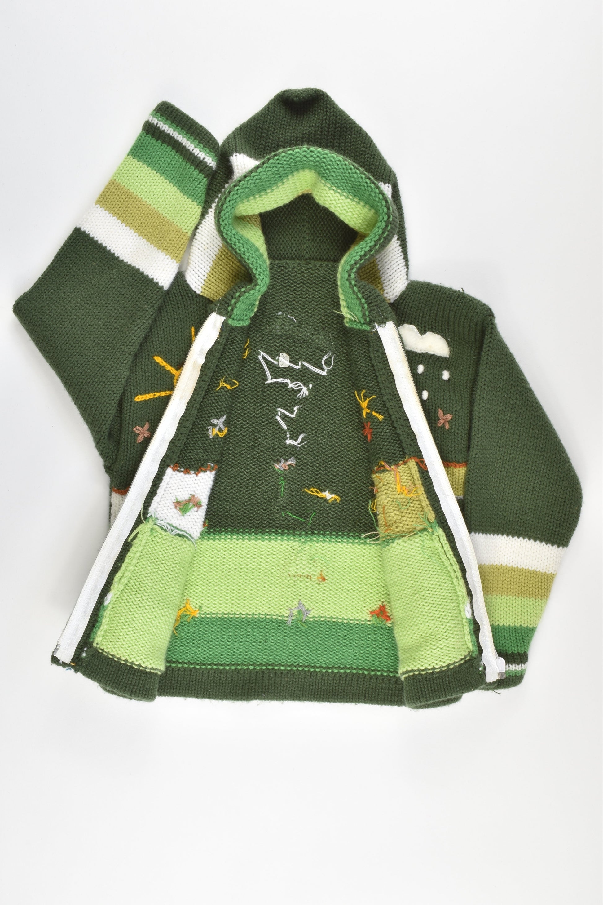 Brand Unknown Size 2-3 Knitted Hooded Jumper