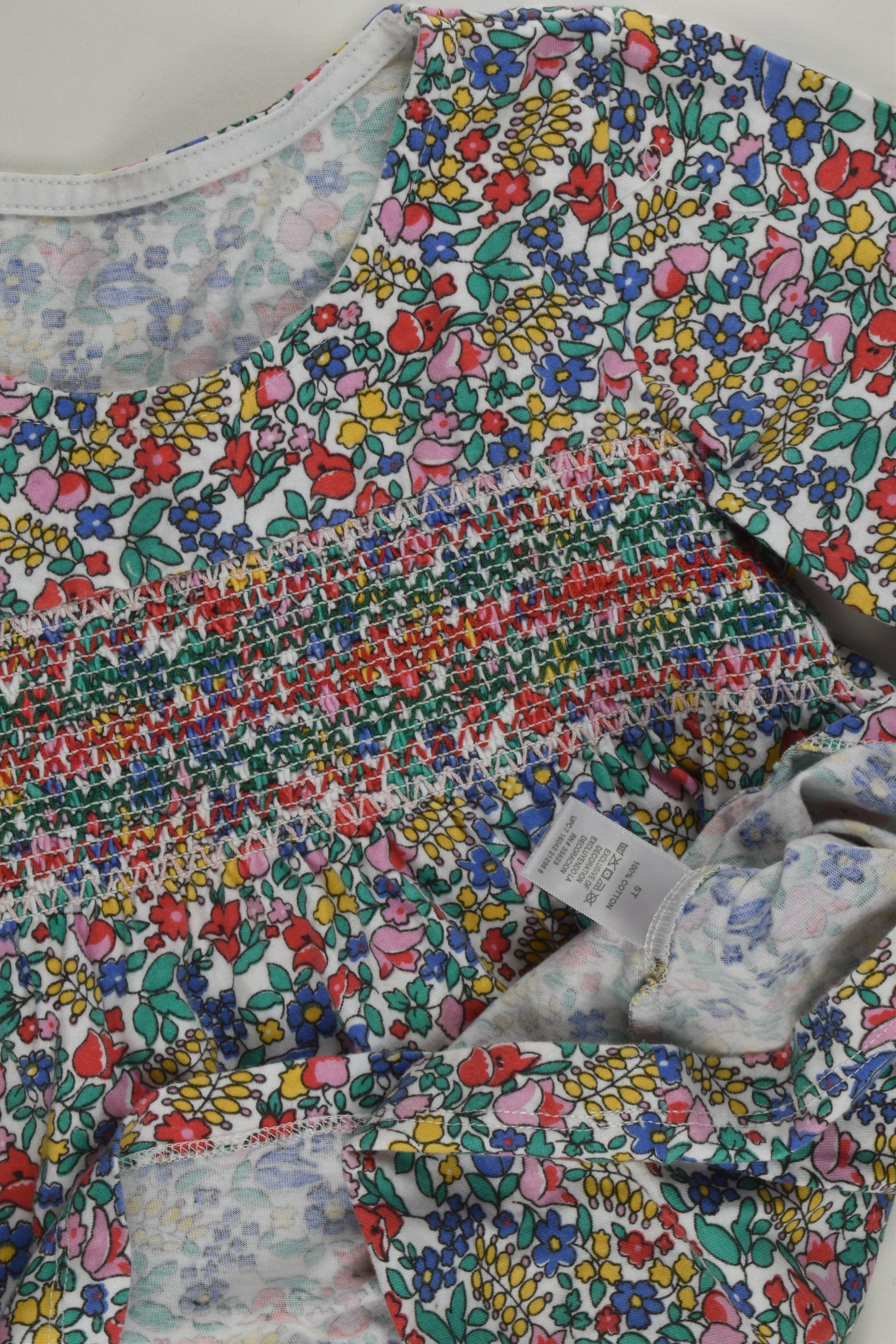 Brand Unknown Size 3-4 Liberty Print Smocked Dress