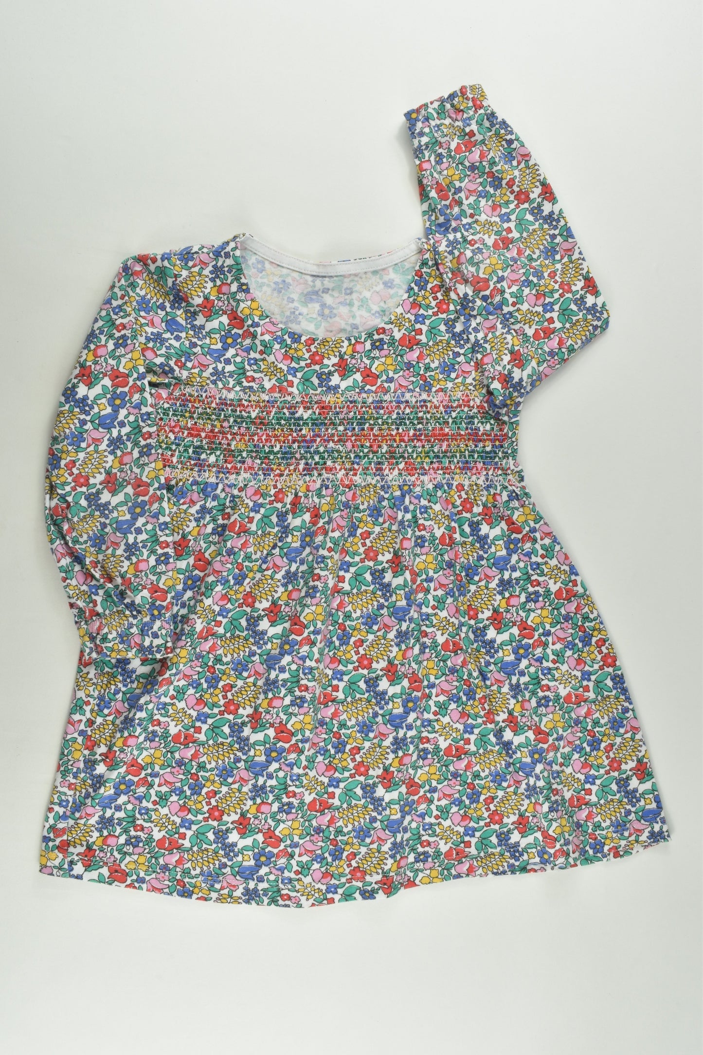 Brand Unknown Size 3-4 Liberty Print Smocked Dress