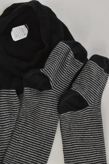 Brand Unknown Size 3-5 Striped Footed Tights