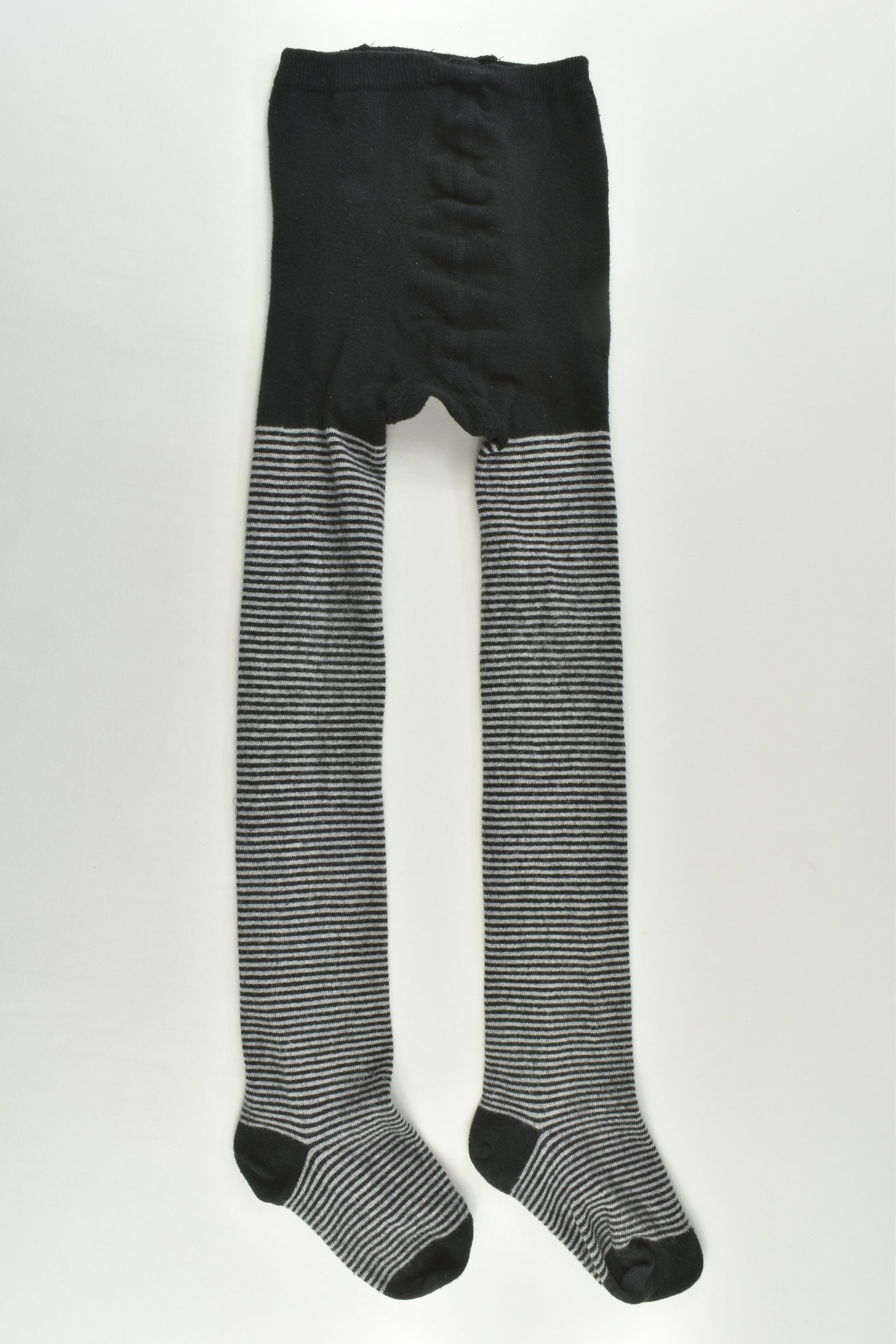 Brand Unknown Size 3-5 Striped Footed Tights