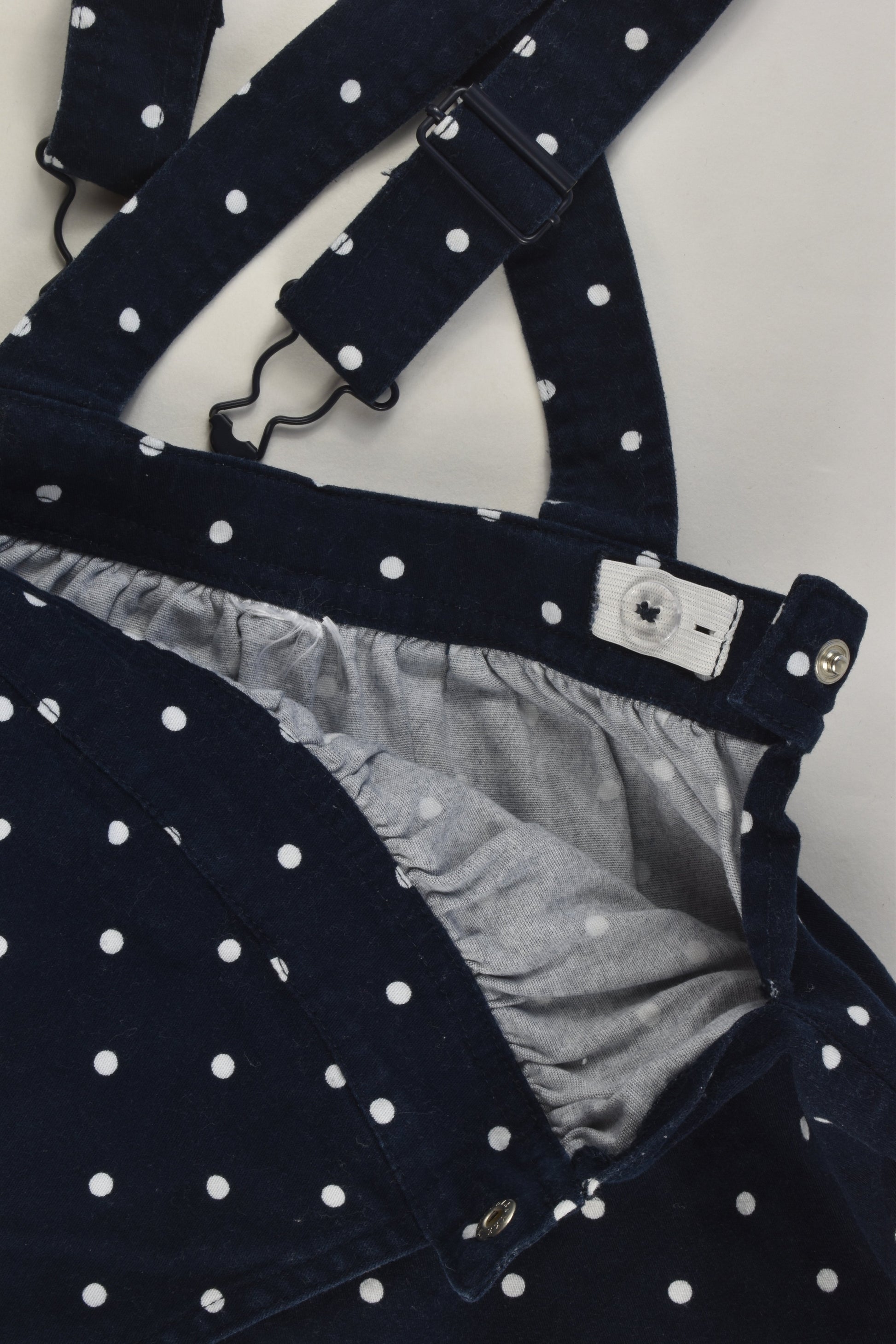 Brand Unknown Size 4 Polka Dots Stretchy Pinafore