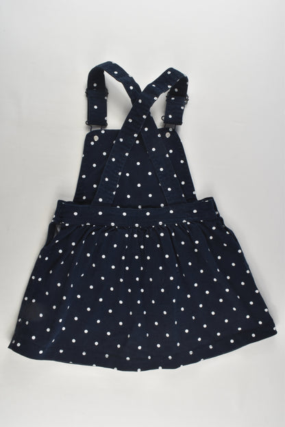 Brand Unknown Size 4 Polka Dots Stretchy Pinafore