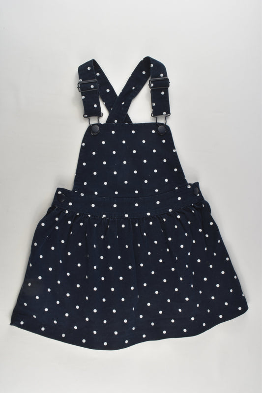 Brand Unknown Size 4 Polka Dots Stretchy Pinafore