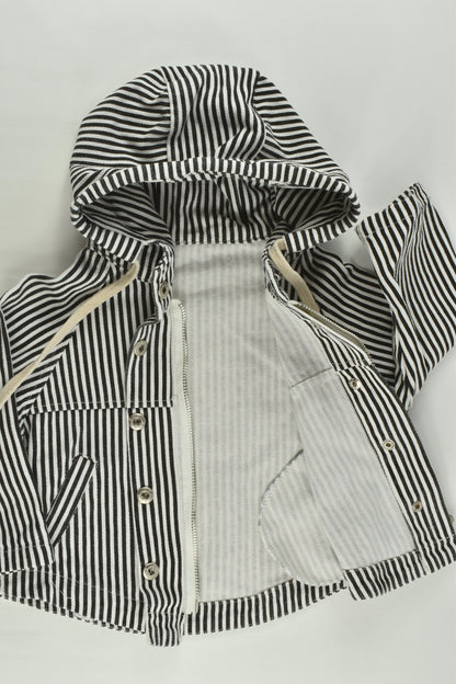 Brand Unknown Size approx 0-1 Striped Hooded Jacket