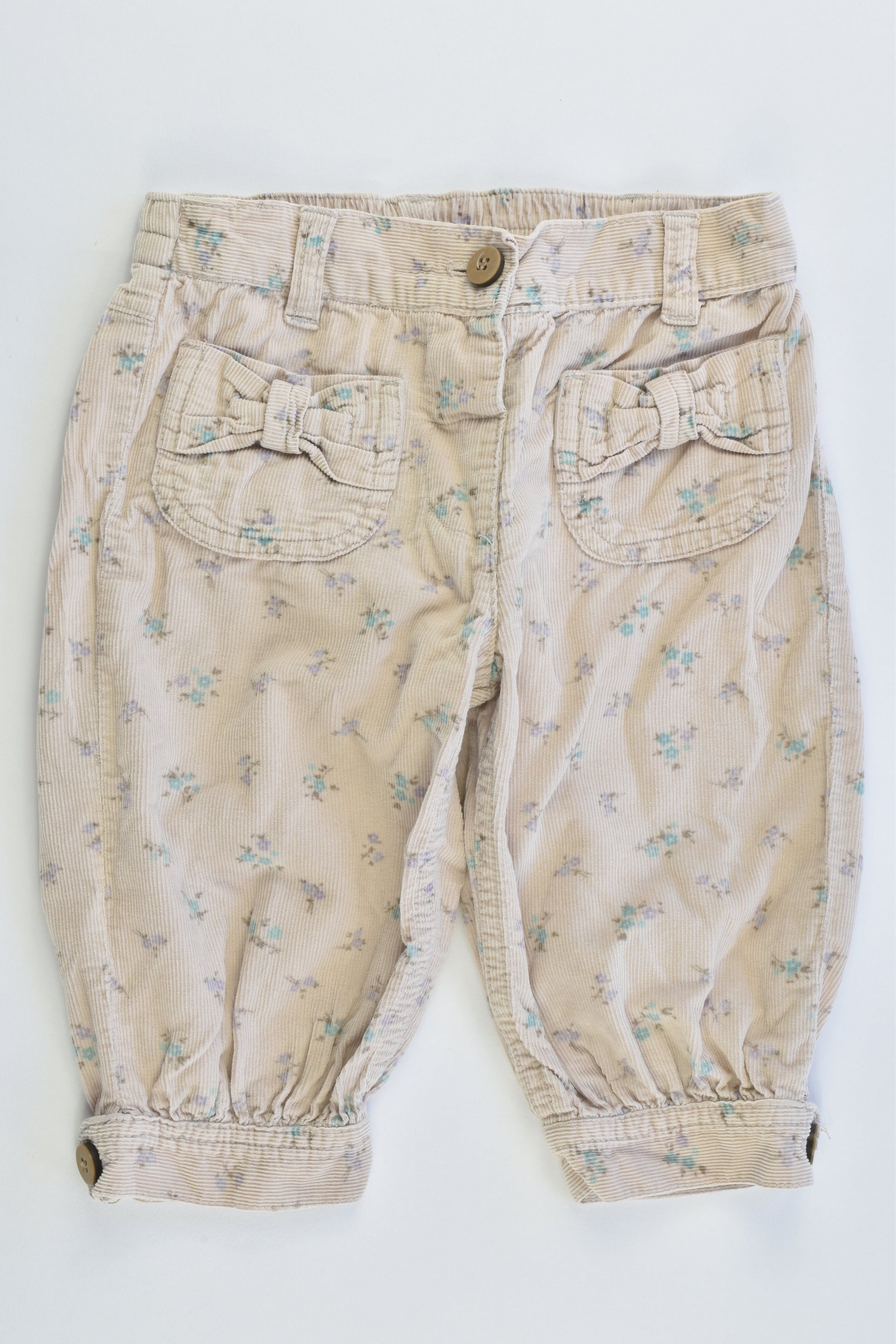 Brand Unknown Size approx 0 Floral Lightweight Cord Pants