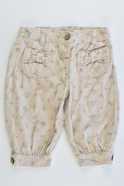 Brand Unknown Size approx 0 Floral Lightweight Cord Pants