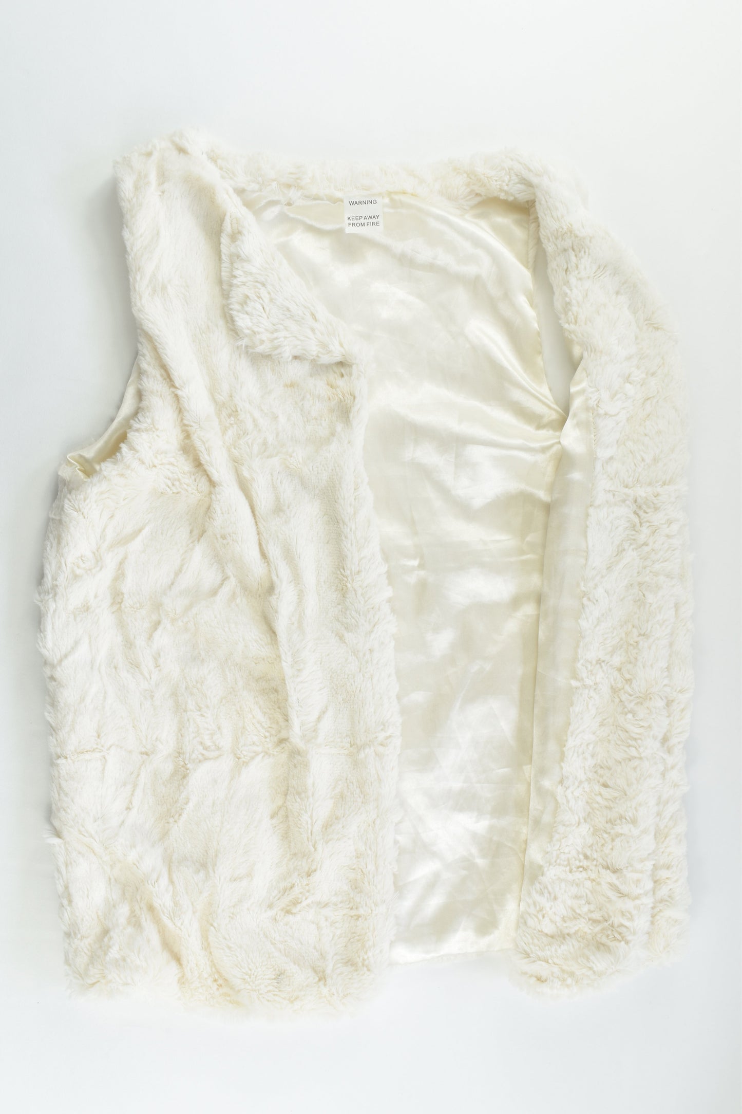 Brand Unknown Size approx 10-12 Lined Fluffy Vest