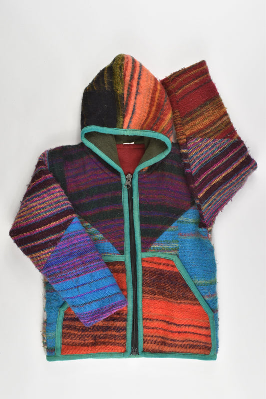 Brand Unknown Size approx 2-3 Wool Jacket with Fleece Lining
