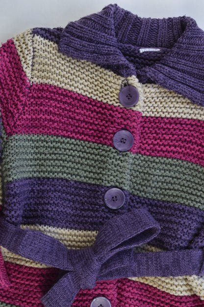 Brand Unknown Size approx 2 Striped Knitted Cardigan
