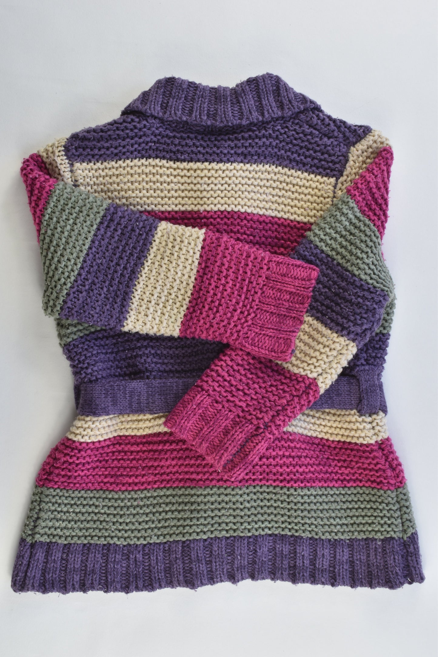 Brand Unknown Size approx 2 Striped Knitted Cardigan