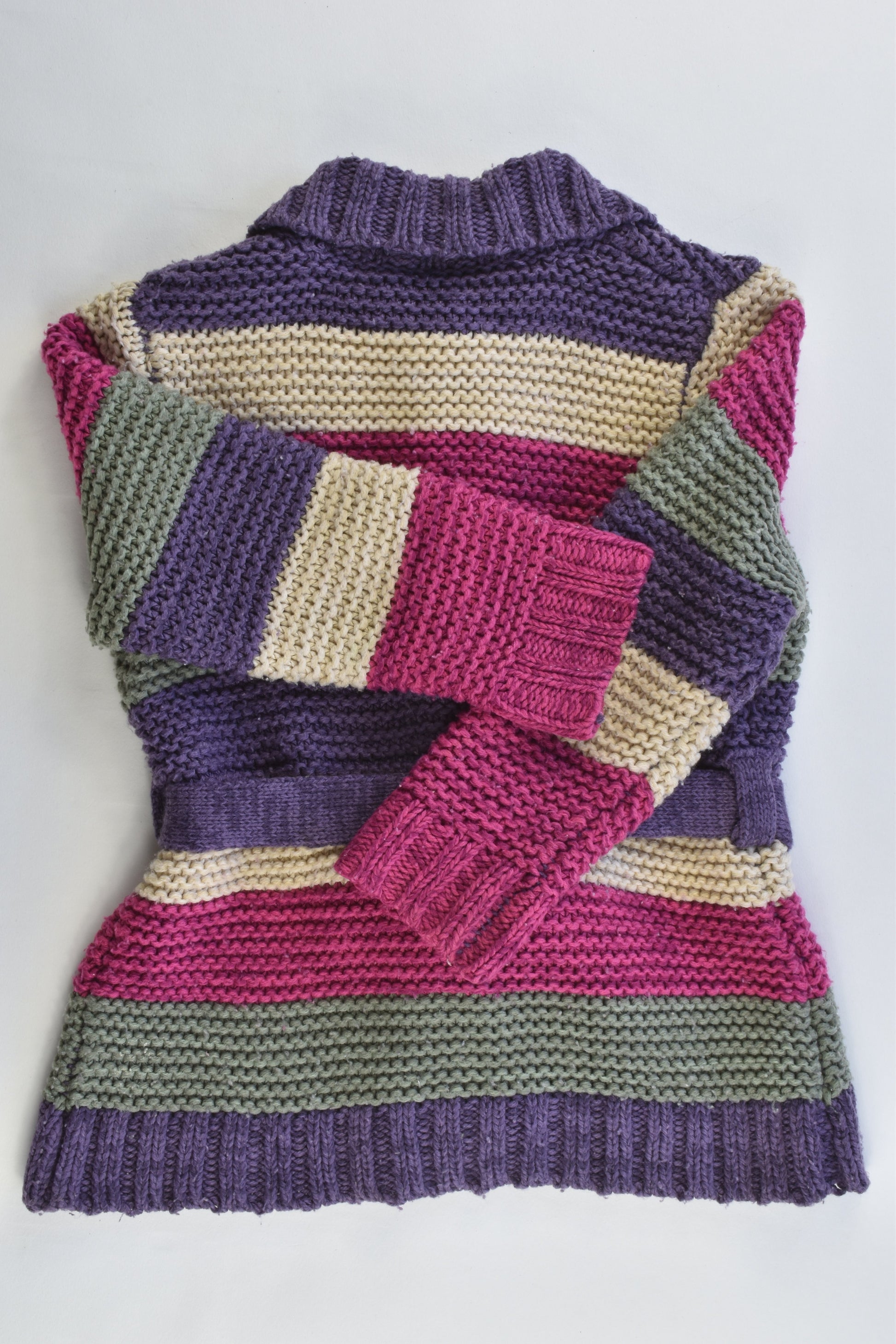 Brand Unknown Size approx 2 Striped Knitted Cardigan