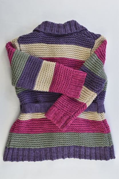 Brand Unknown Size approx 2 Striped Knitted Cardigan