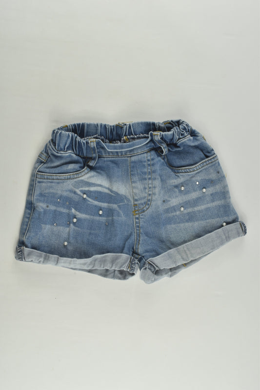 Brand Unknown Size approx 3-4 Stretchy Denim Shorts