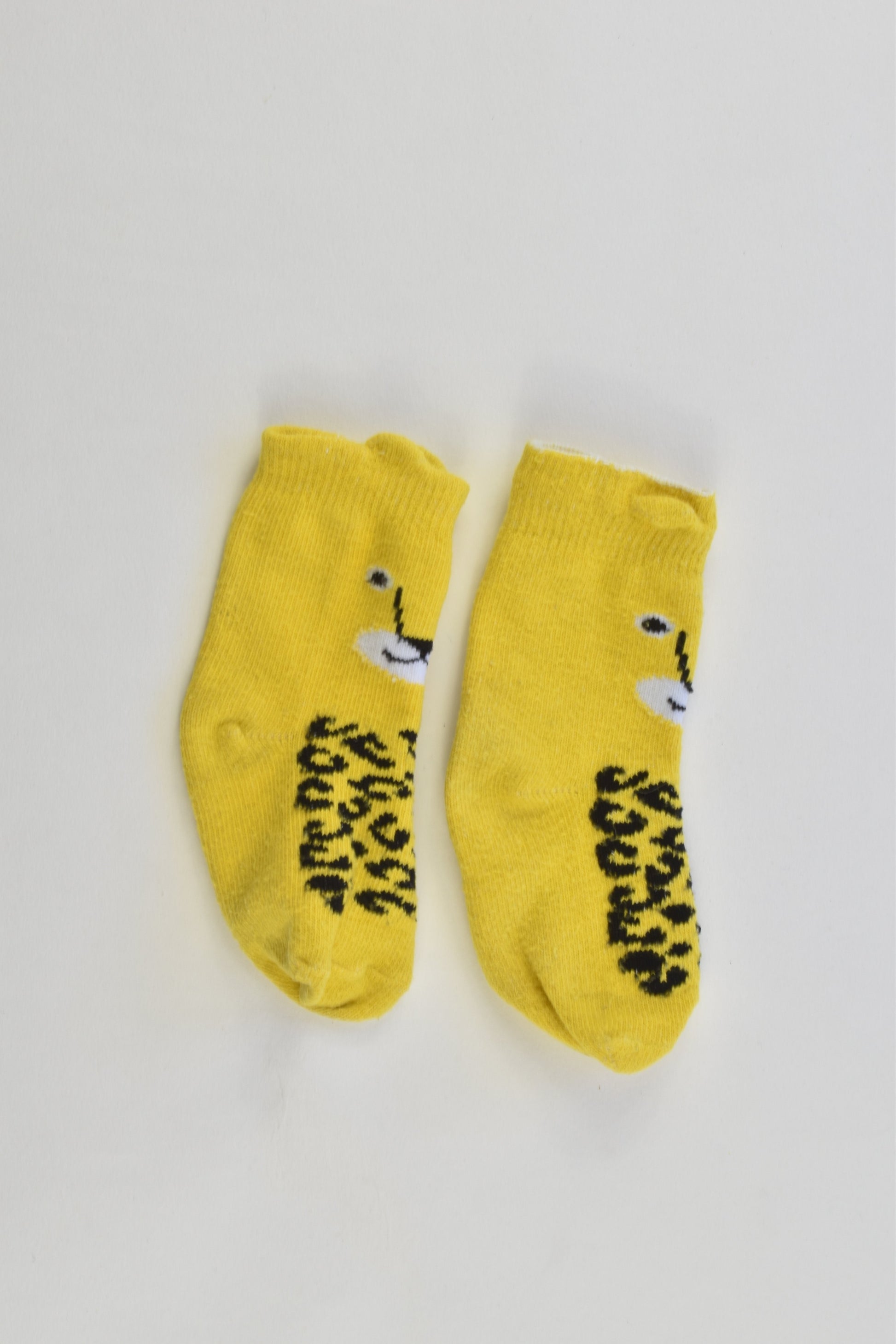 Brand Unknown Size approx 6-12 months Leopard Socks