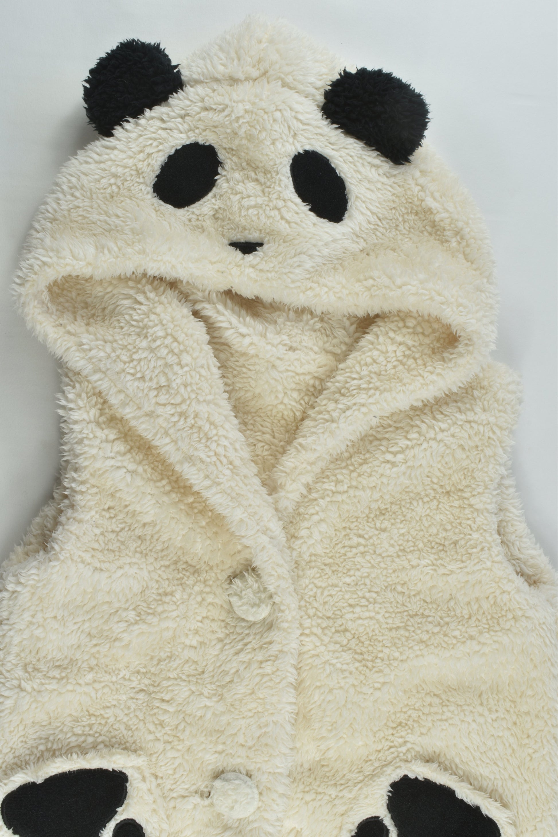 Brand Unknown Size approx 6-8 Fluffy Panda Vest