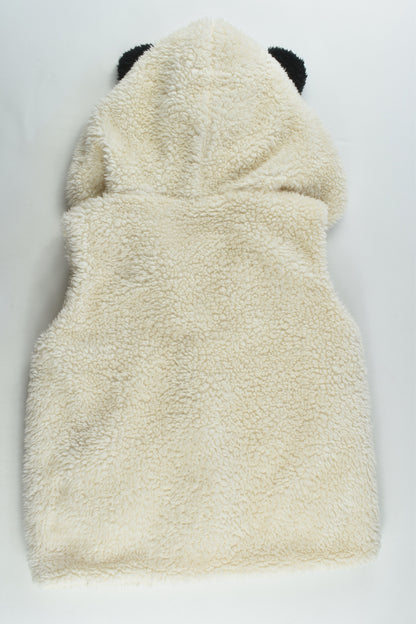 Brand Unknown Size approx 6-8 Fluffy Panda Vest