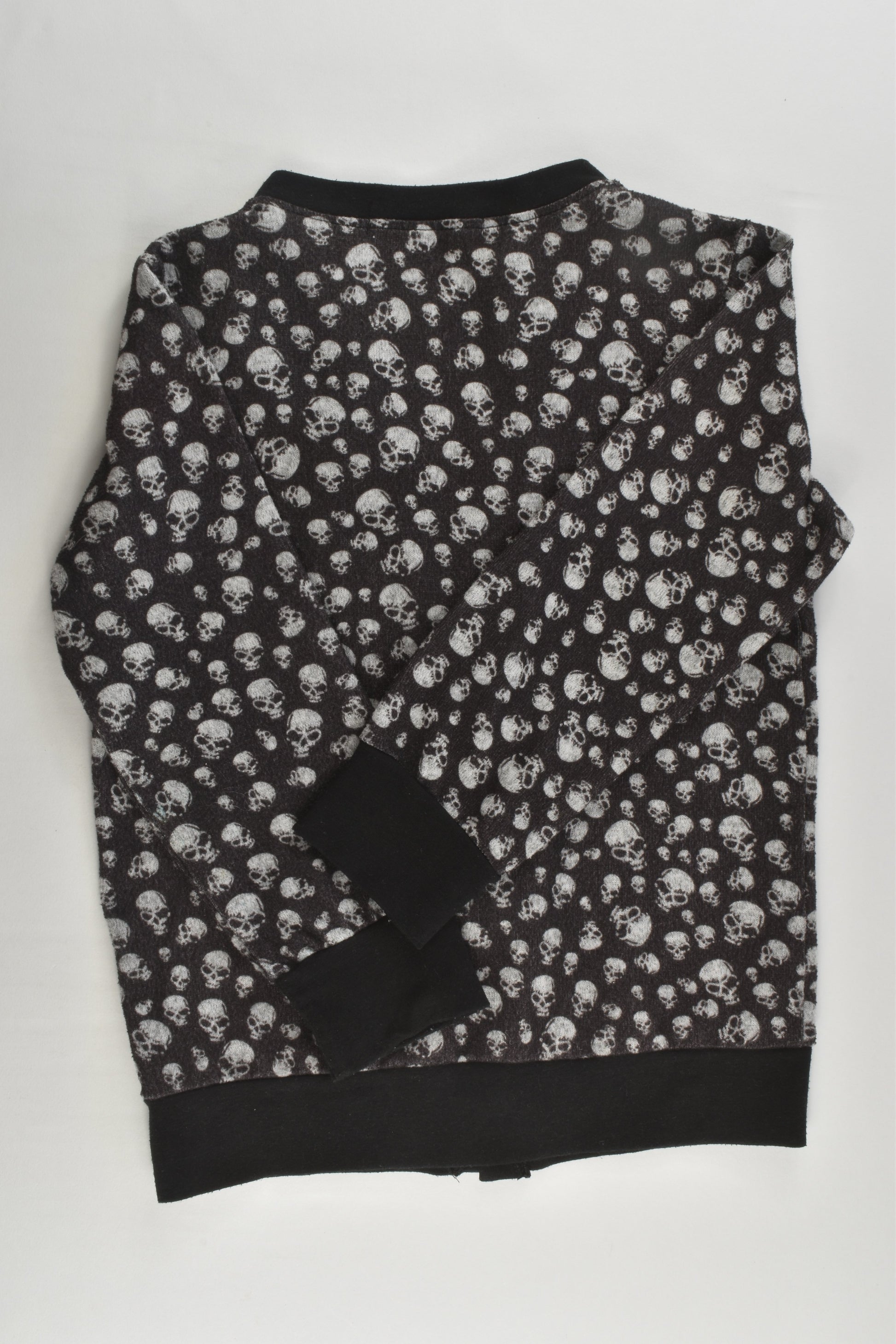 Brand Unknown Size approx 6 Skulls Grandpa Cardigan