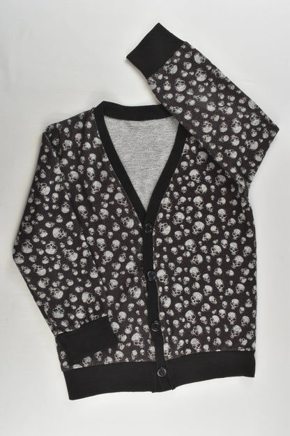 Brand Unknown Size approx 6 Skulls Grandpa Cardigan