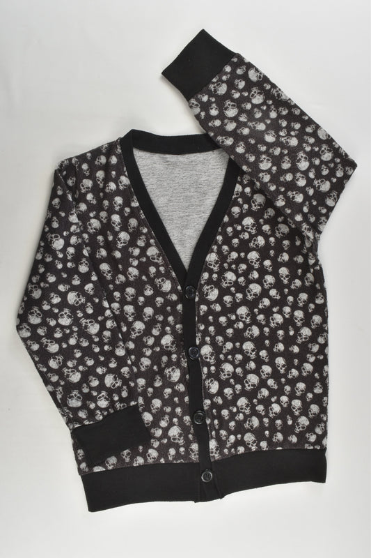 Brand Unknown Size approx 6 Skulls Grandpa Cardigan
