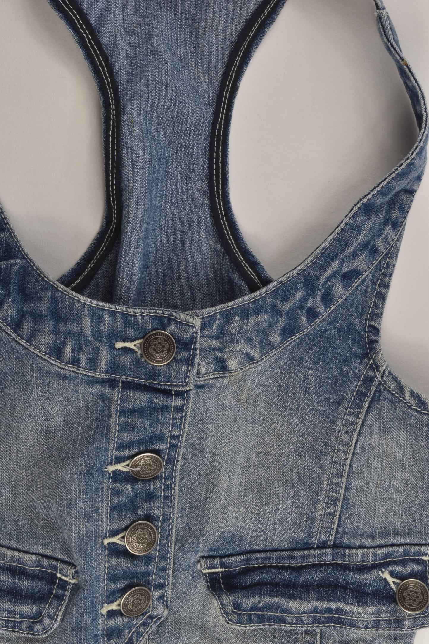 Brand Unknown Size approx 8-10 Denim Vest