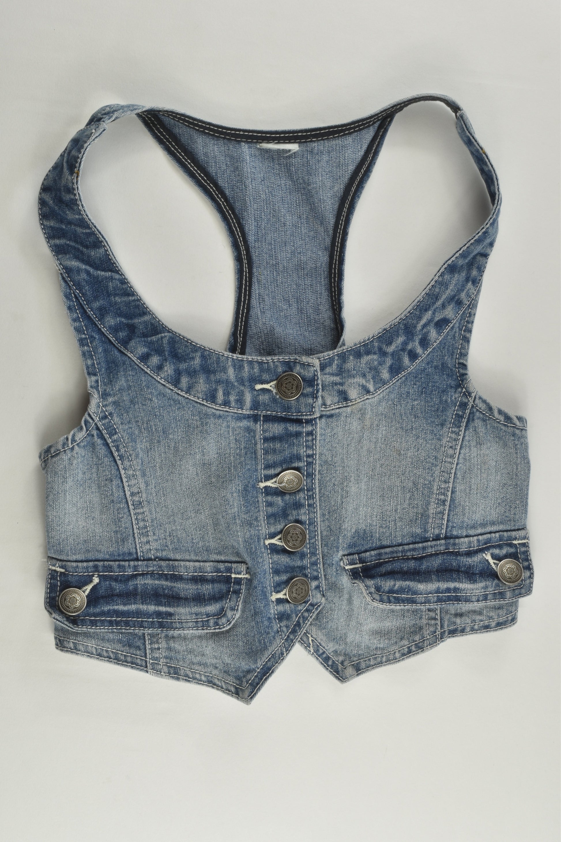 Brand Unknown Size approx 8-10 Denim Vest