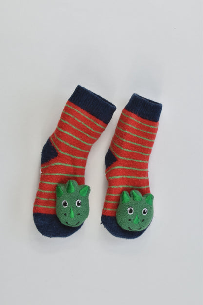 Brand Unknown Size approx up to 6 months Dinosaur Socks with Bell