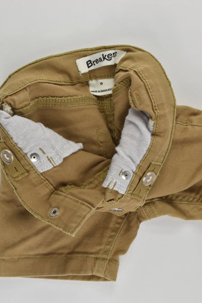 Breakers Size 0 Stretchy Shorts