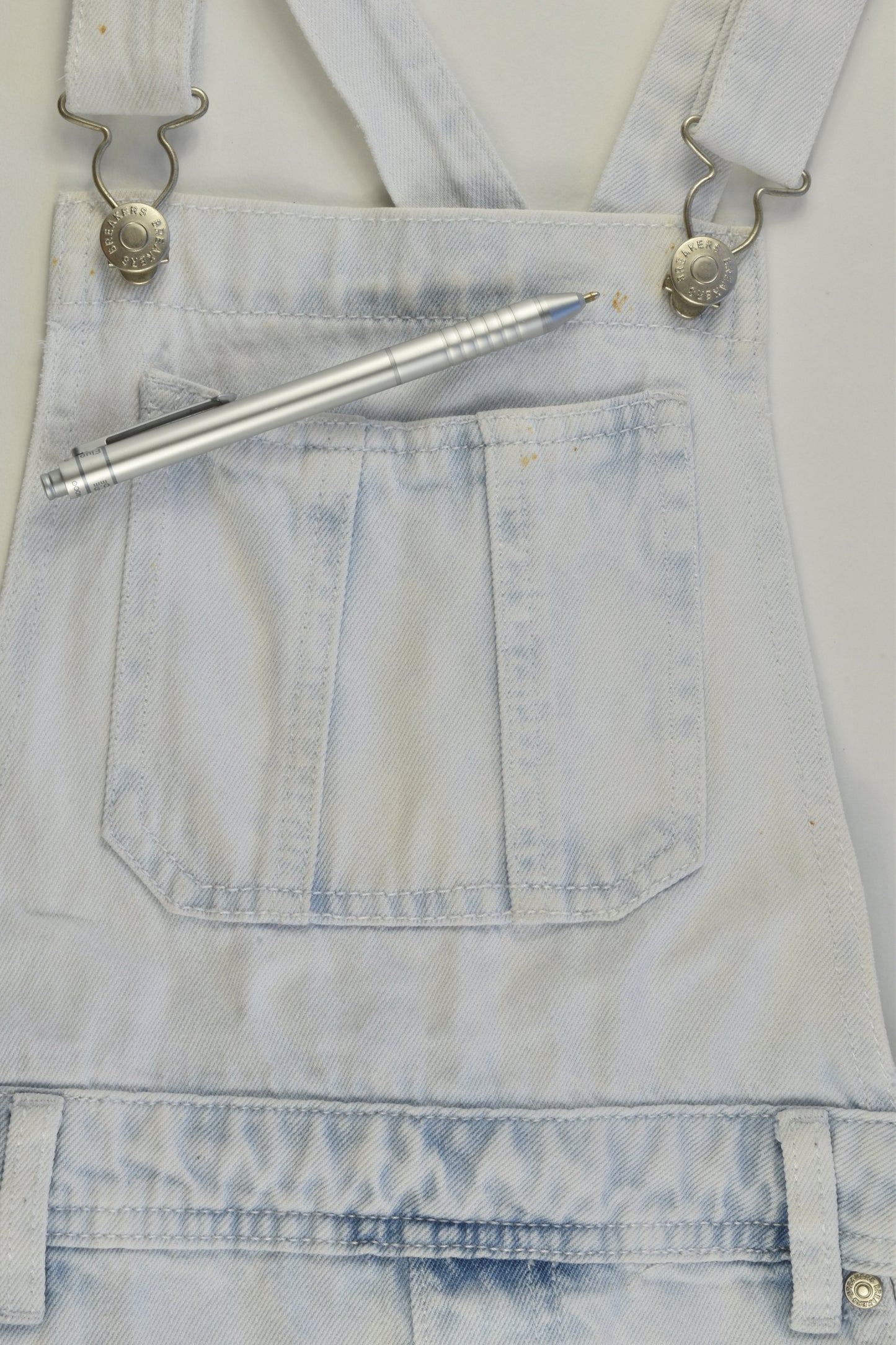 Breakers Size 10 Short Denim Overalls