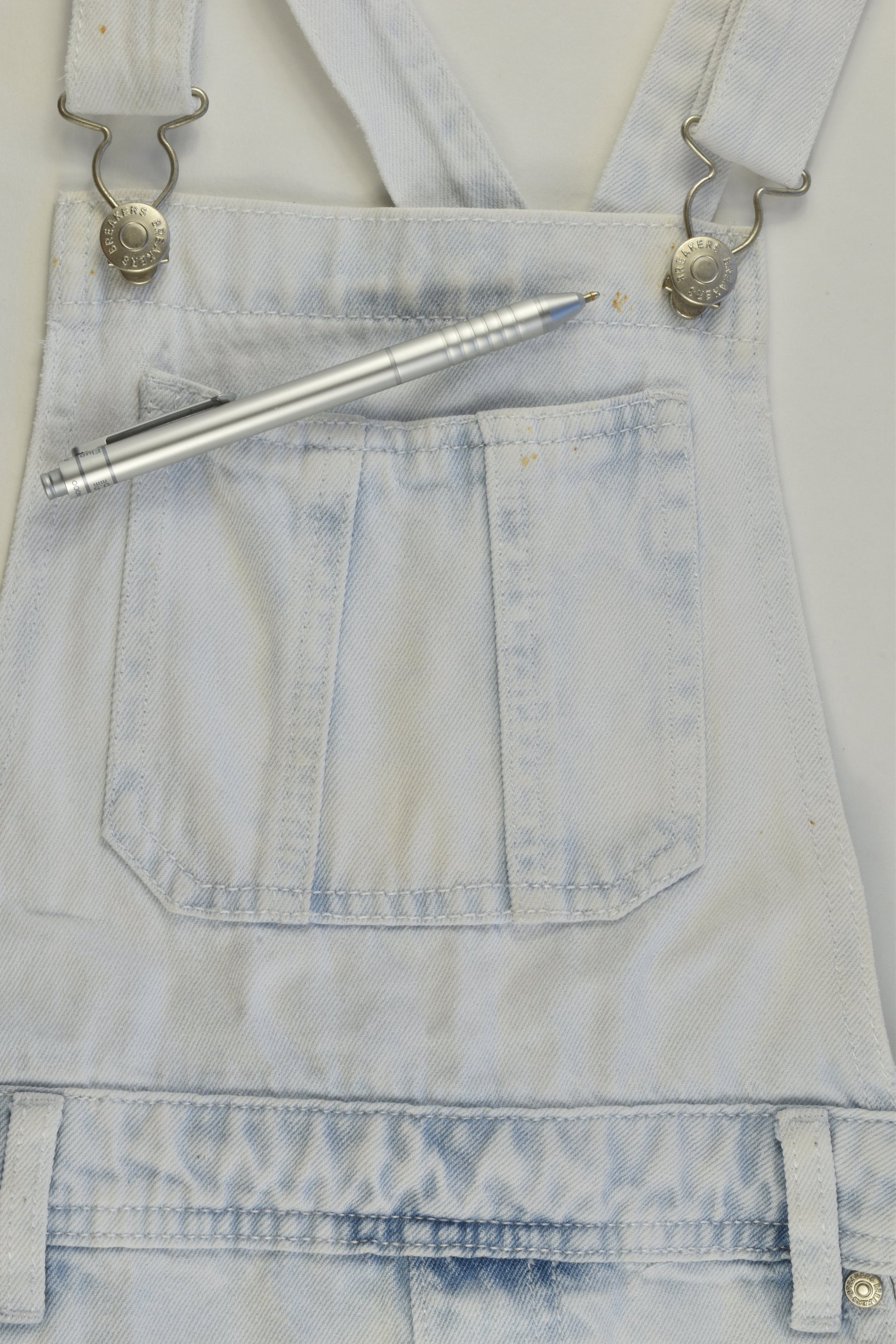 Breakers Size 10 Short Denim Overalls