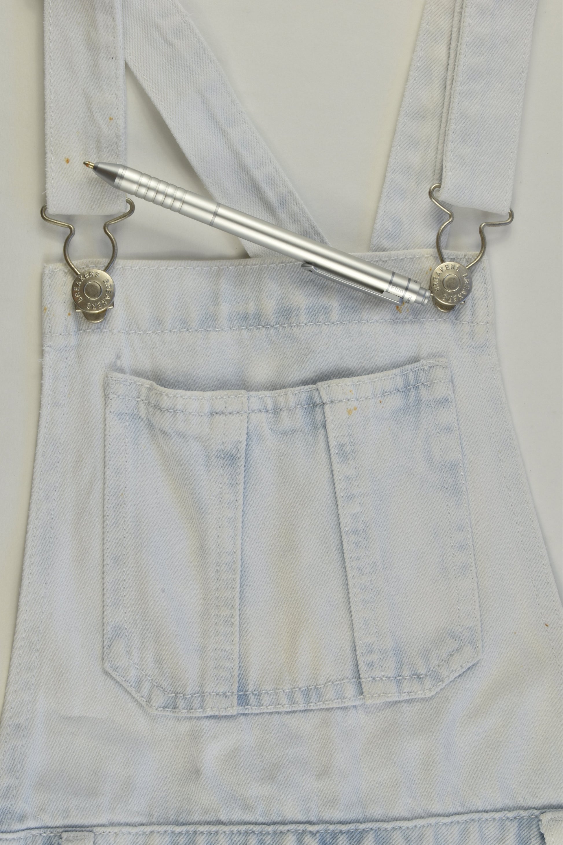 Breakers Size 10 Short Denim Overalls