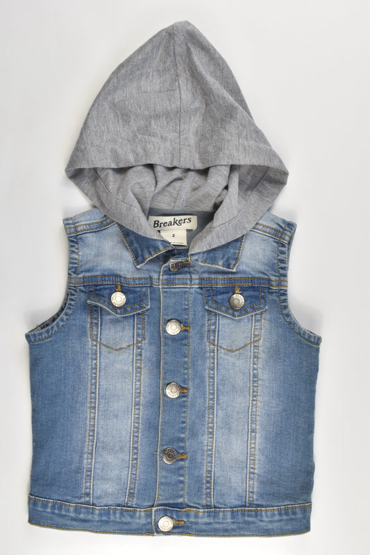 Breakers Size 2 Soft and Stretchy Denim Vest