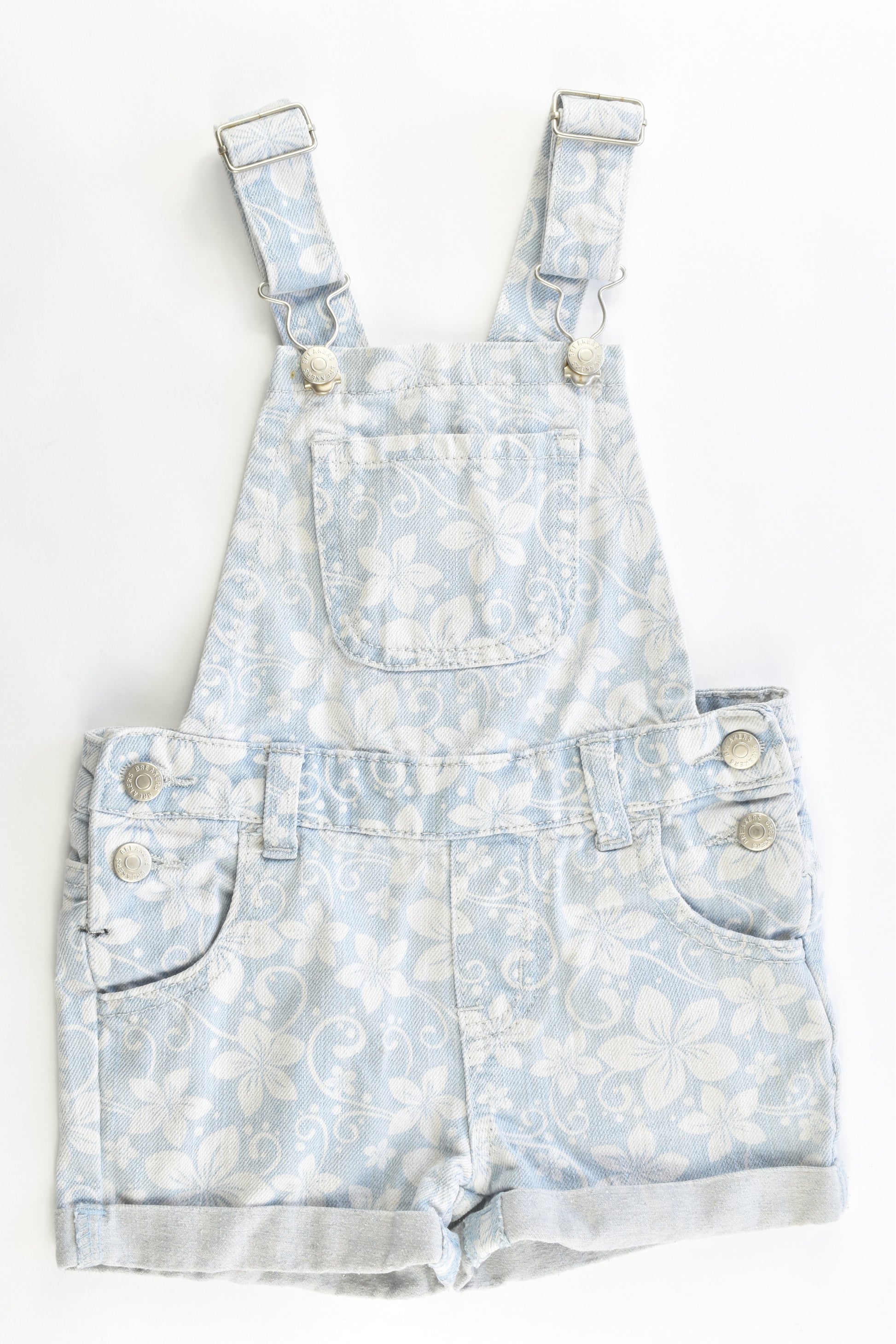 Breakers Size 2 Soft and Stretchy Short Overalls