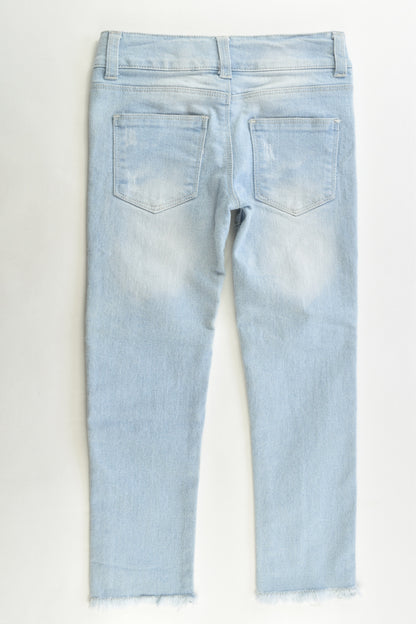 Breakers Size 4 Stretchy Denim Pants with Lace Detail