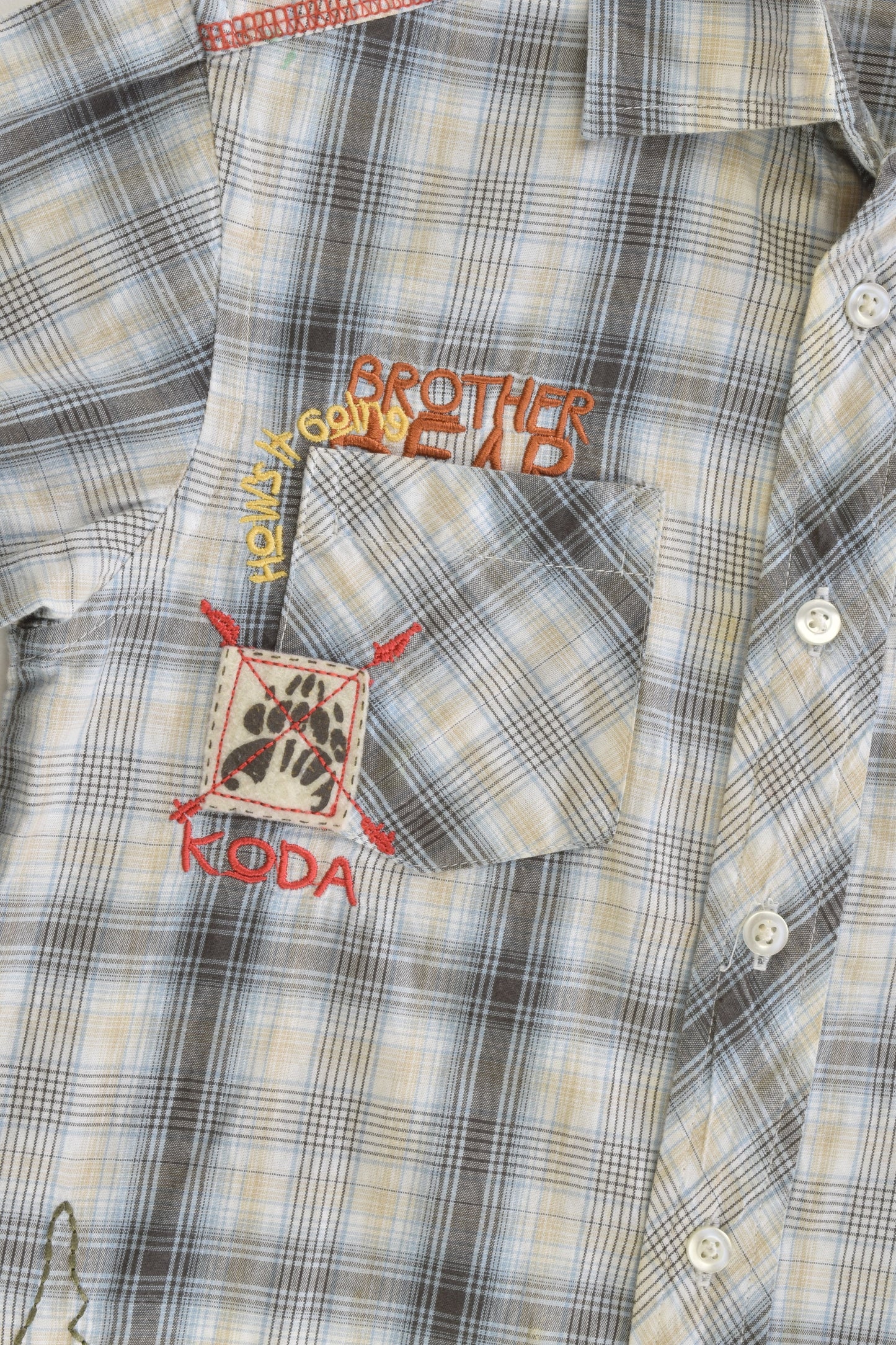 Brother Bear Koda Size 5 Collared Shirt
