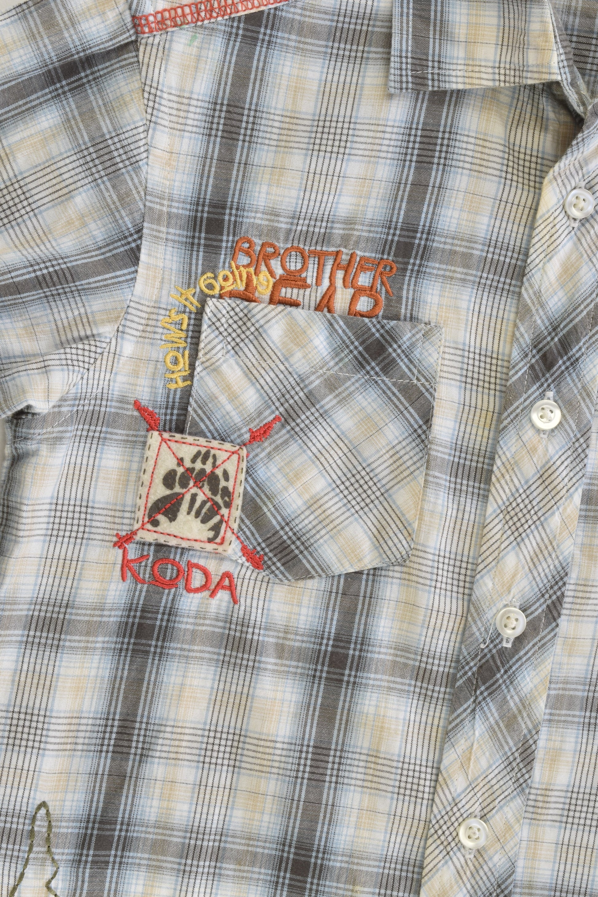 Brother Bear Koda Size 5 Collared Shirt