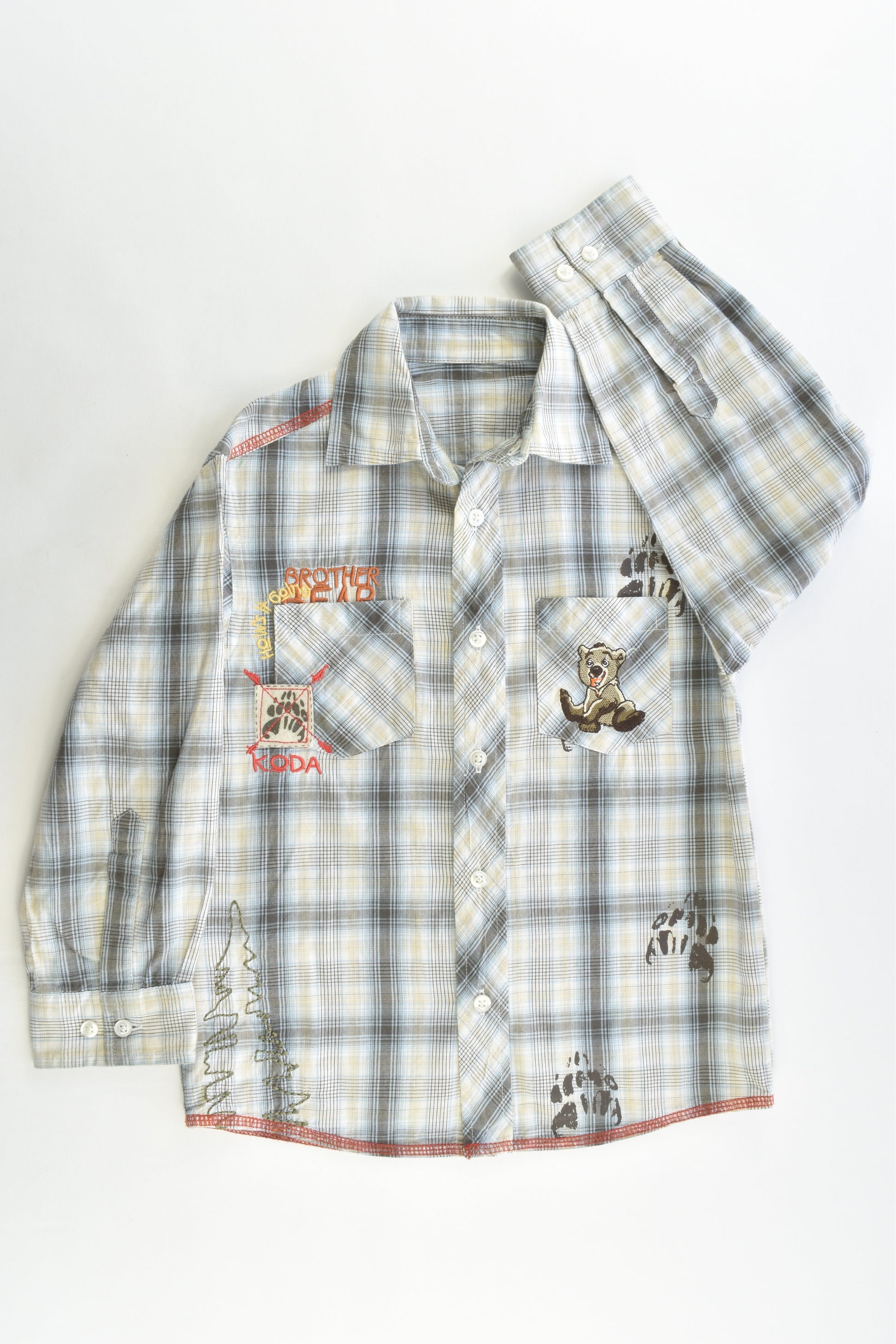 Brother Bear Koda Size 5 Collared Shirt