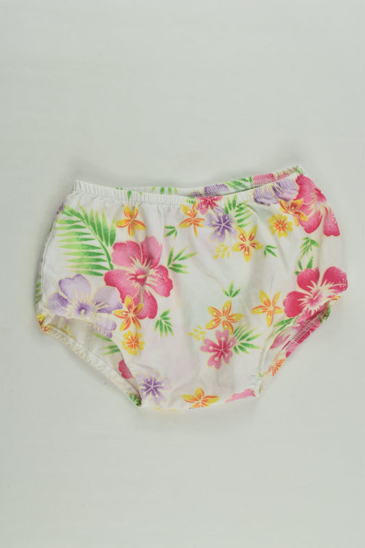 Bruin Size 00 Floral Nappy Cover