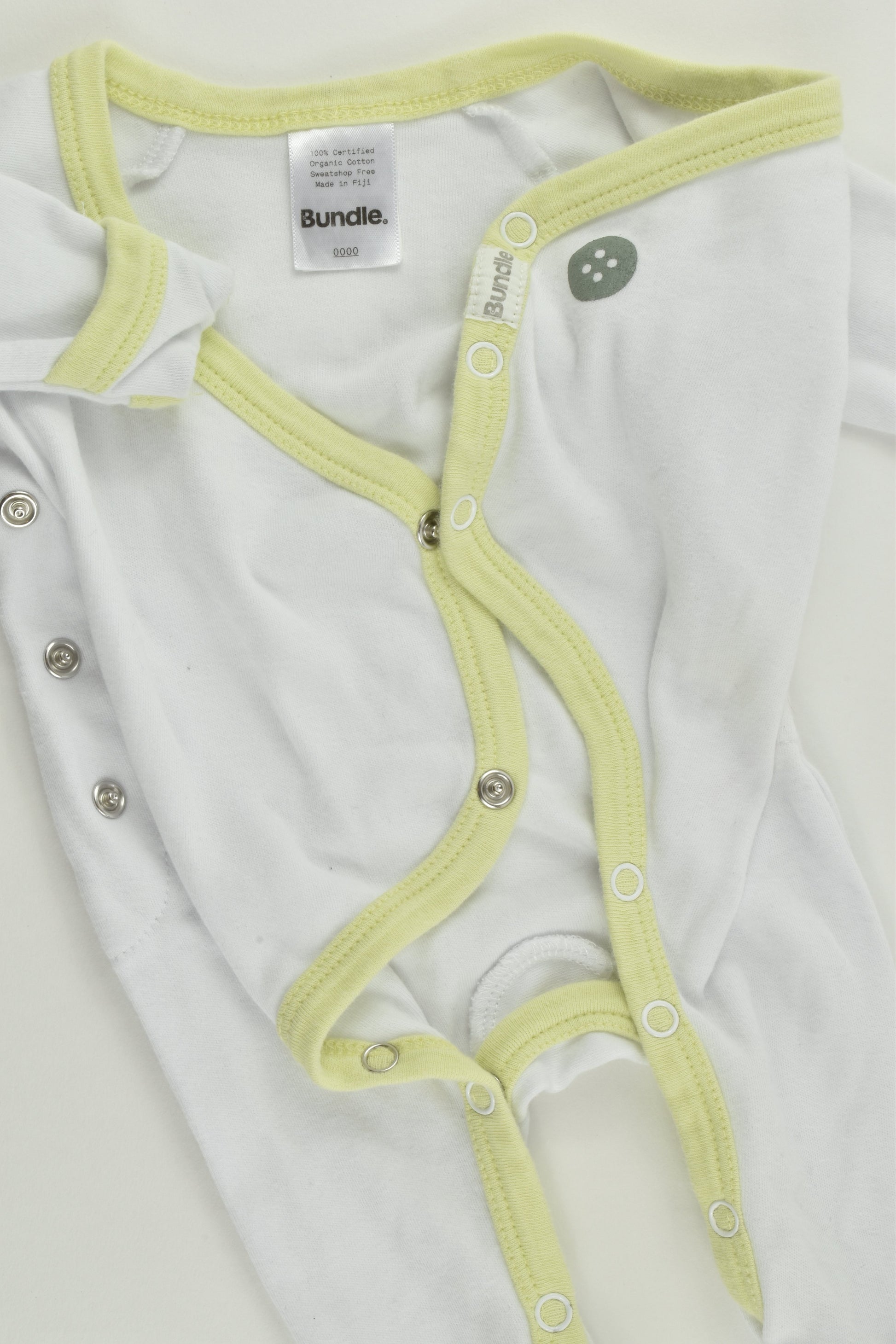 Bundle Size 0000 Organic Footed Romper
