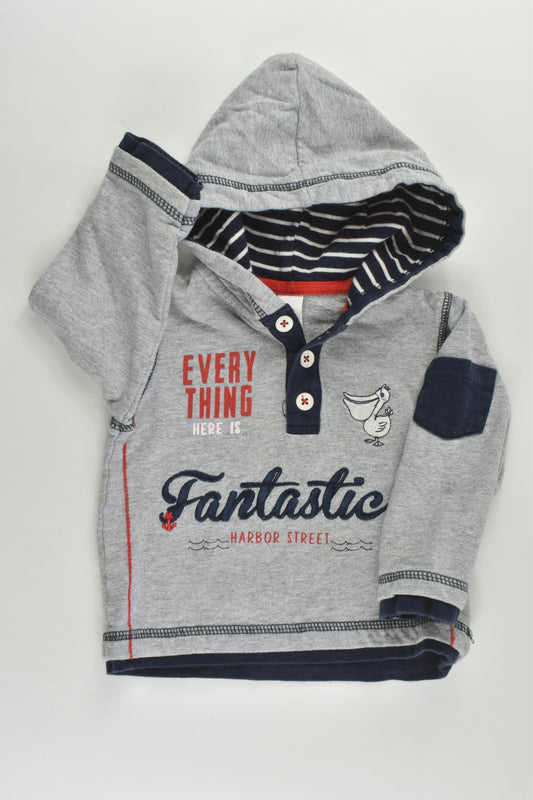 C&A Baby Club Size 0 (80 cm) Nautical Hooded Jumper