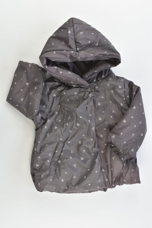 Cadet Rousselle (France) Size 00-0 (6 months) Hooded Fleece Lined Winter Jacket