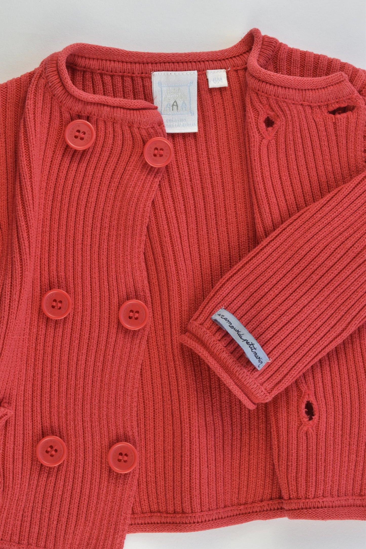 Cadet Rousselle (France) Size 00-0 (6 months) Knitted Cardigan