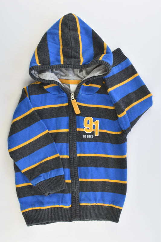 Cadet Rousselle (France) Size 1 (18 months) Lined Hooded Knitted Jumper