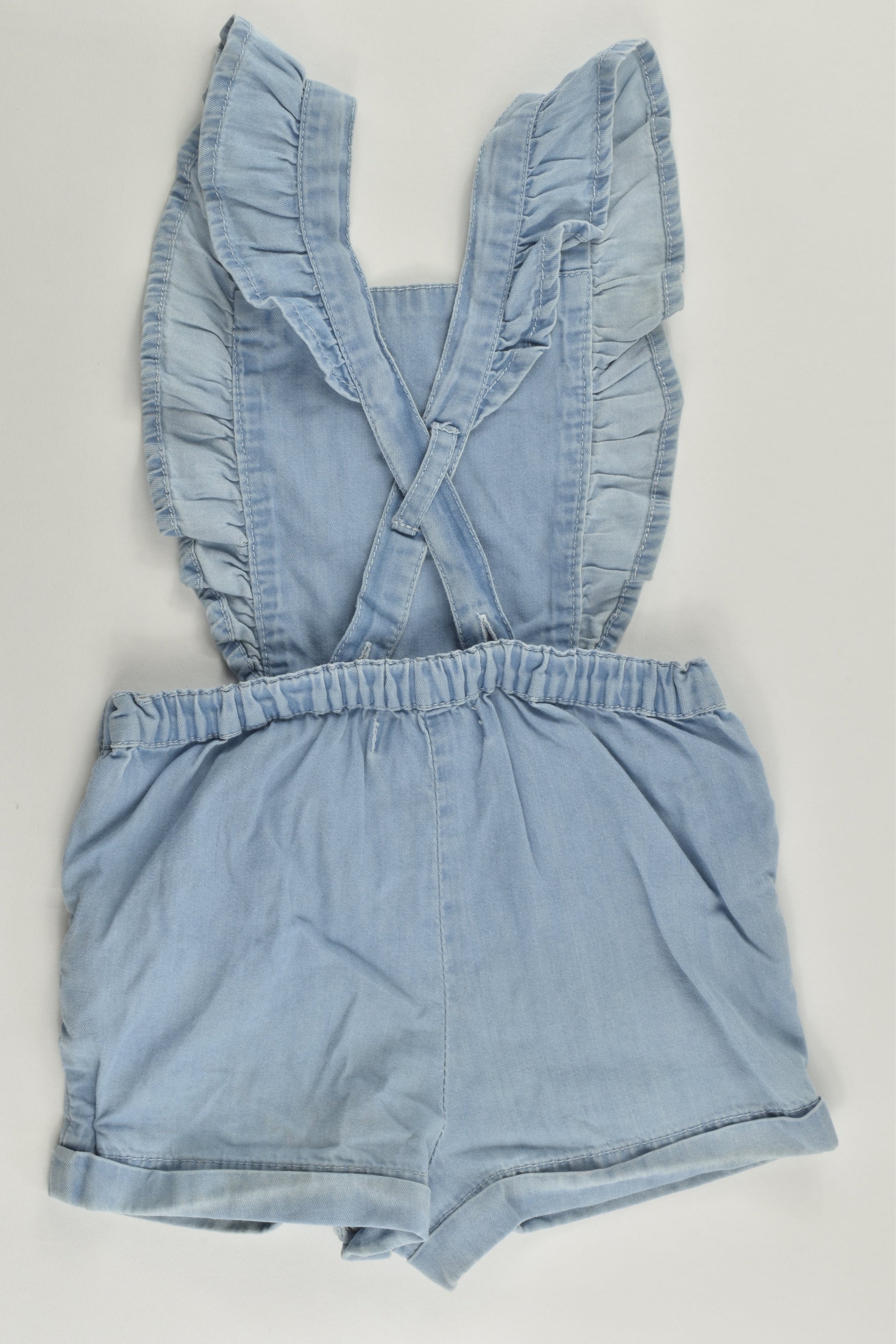 Cadet Rousselle (Paris) Size 00 (6 months) Lightweight Denim Short Overalls