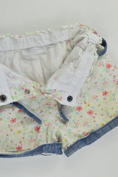 Cadet Rousselle (Paris) Size 1-2 (24 months) Floral Shorts