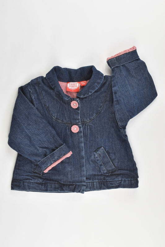 Candy Stripes Size 1 Soft Denim Jacket