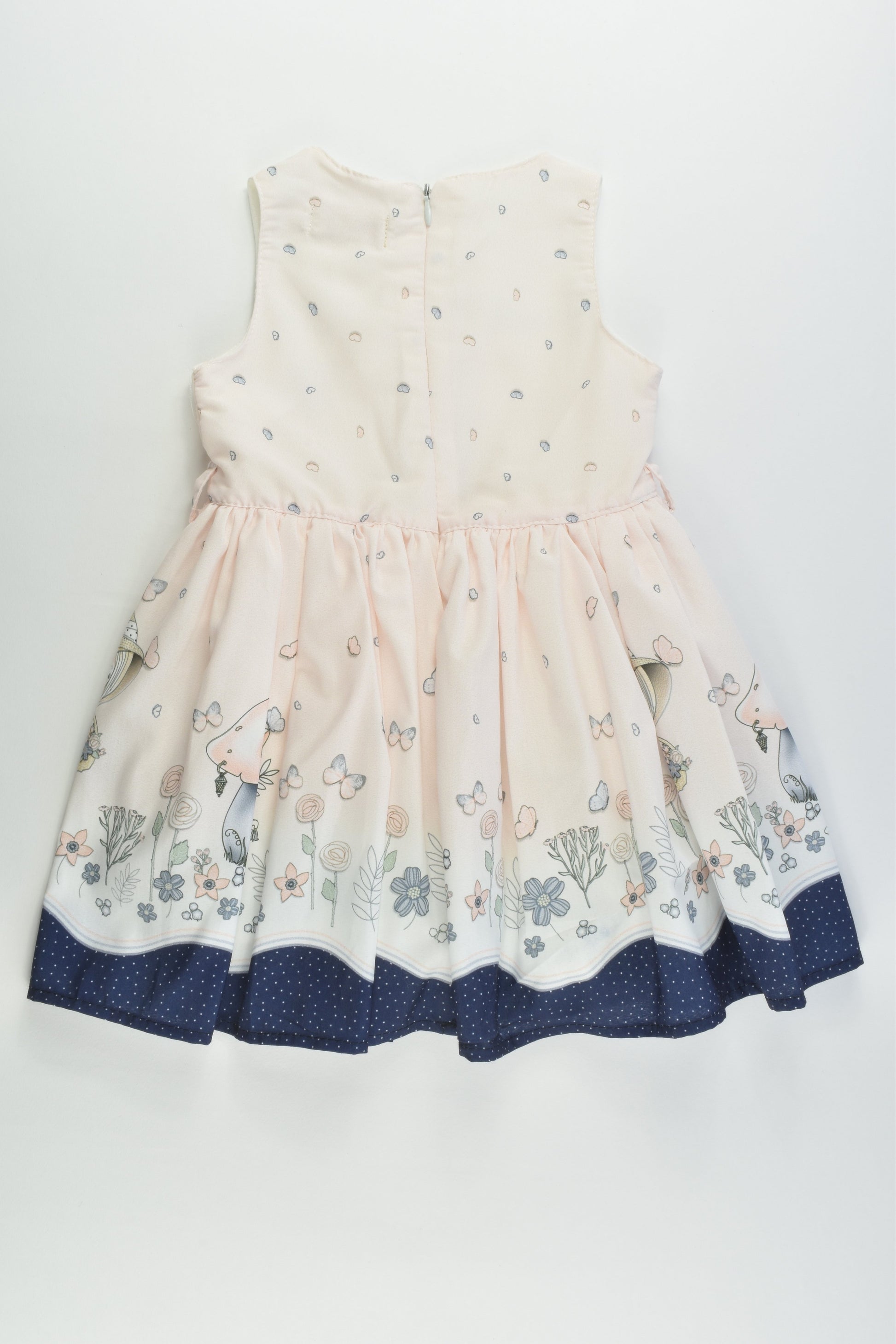 Caramelo Kids Size 2-3 Lined Girls and Mushroom Dress